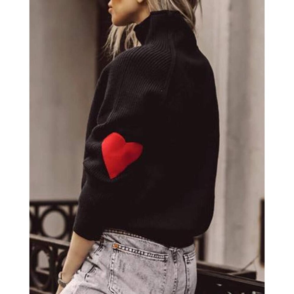 Women Oversized Knit Turtleneck Sweater Chunky Cozy Top Fall Casual - Picture 5 of 6